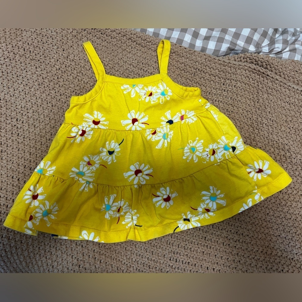 Hanna Andersson Yellow Floral Sleeveless Top 2T